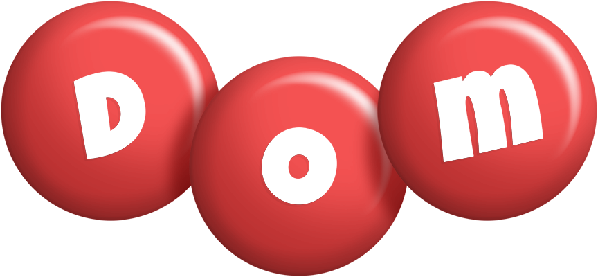 Dom candy-red logo
