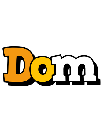 Dom cartoon logo