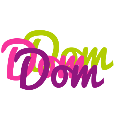 Dom flowers logo