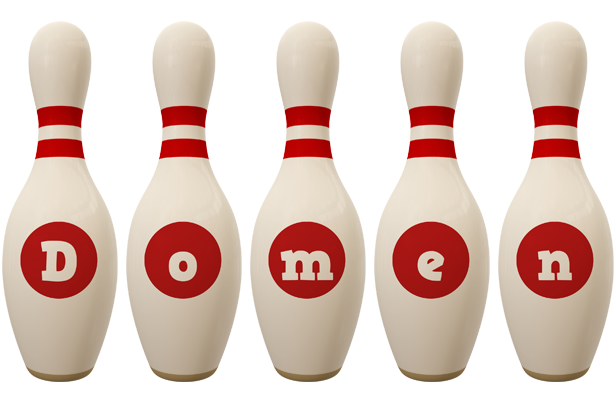 Domen bowling-pin logo