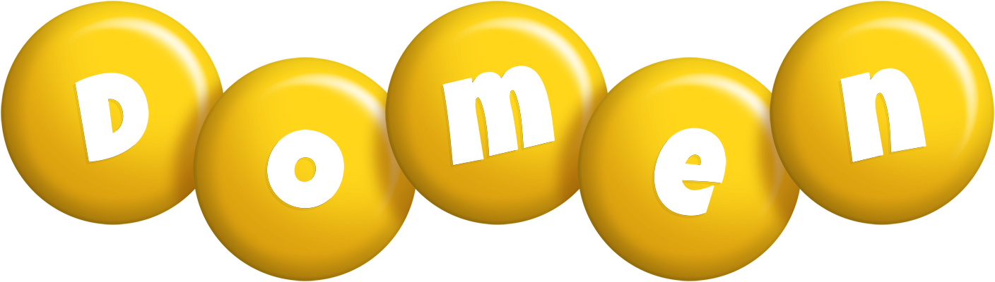 Domen candy-yellow logo