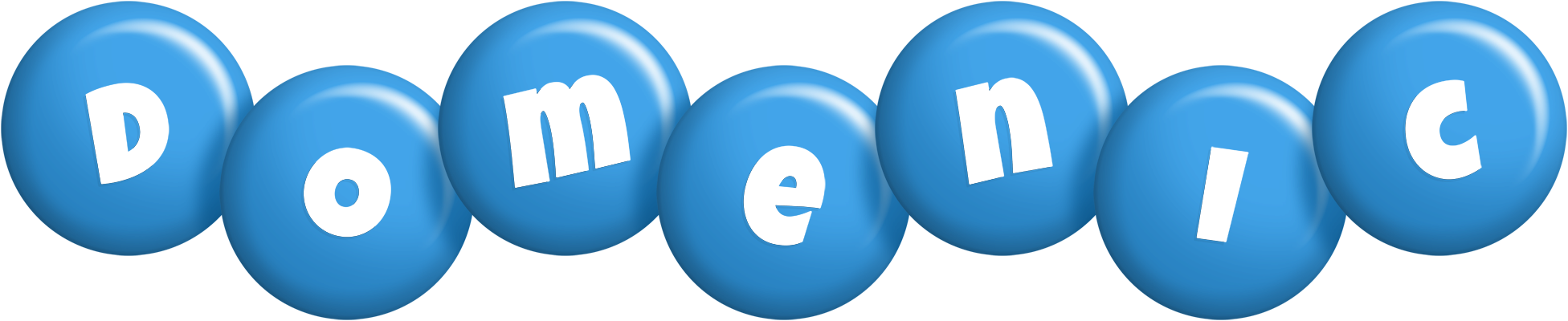 Domenic candy-blue logo