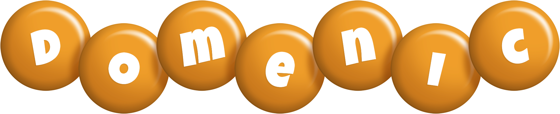 Domenic candy-orange logo