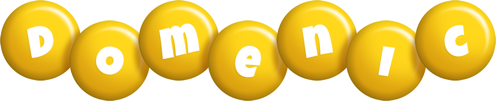 Domenic candy-yellow logo