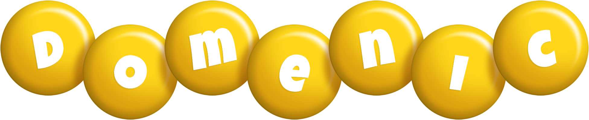Domenic candy-yellow logo