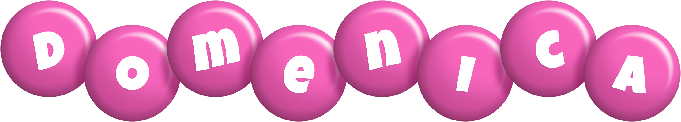 Domenica candy-pink logo