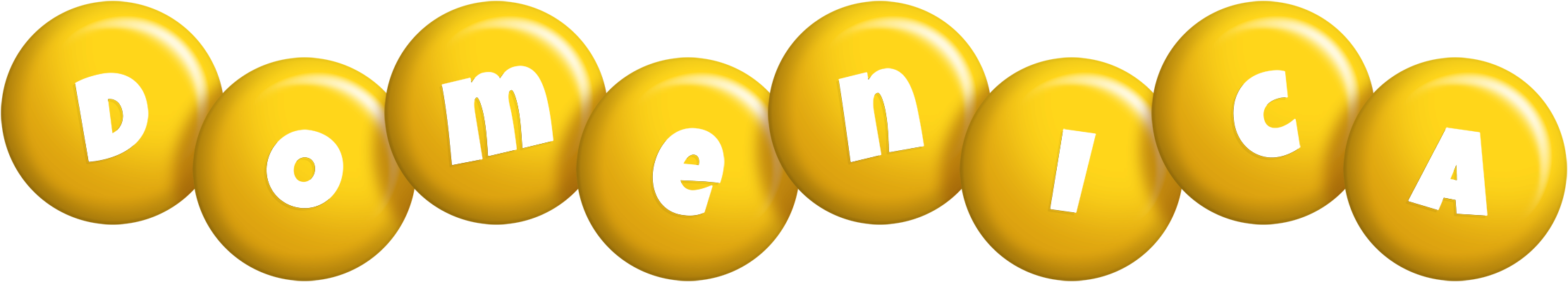 Domenica candy-yellow logo