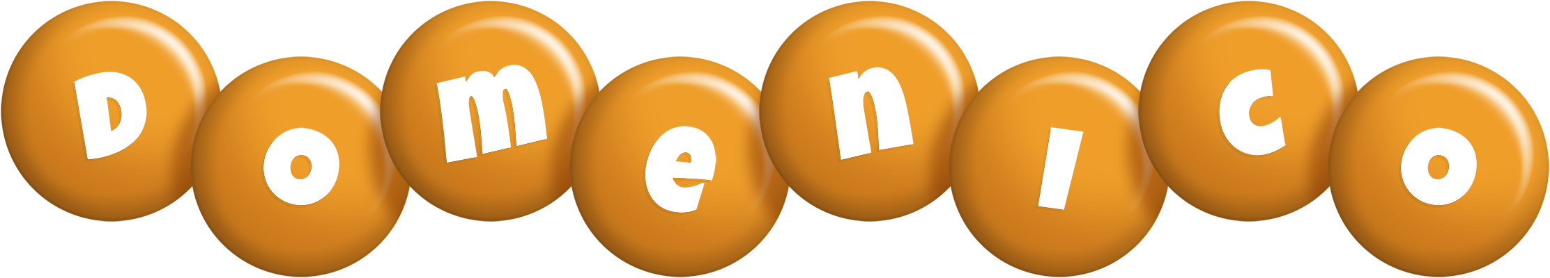 Domenico candy-orange logo