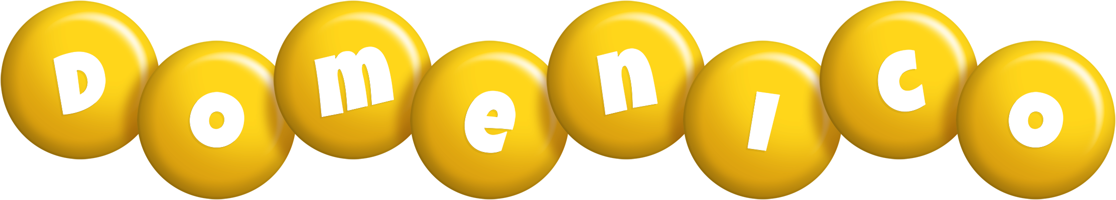 Domenico candy-yellow logo