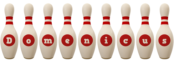 Domenicus bowling-pin logo