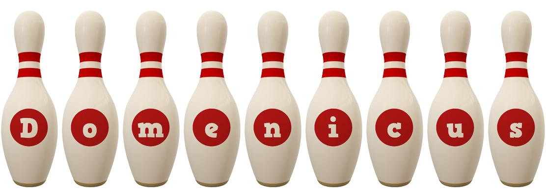 Domenicus bowling-pin logo