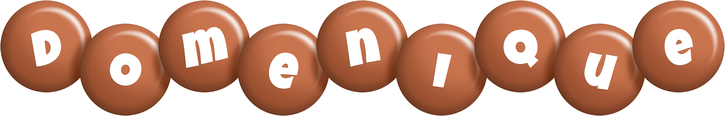 Domenique candy-brown logo