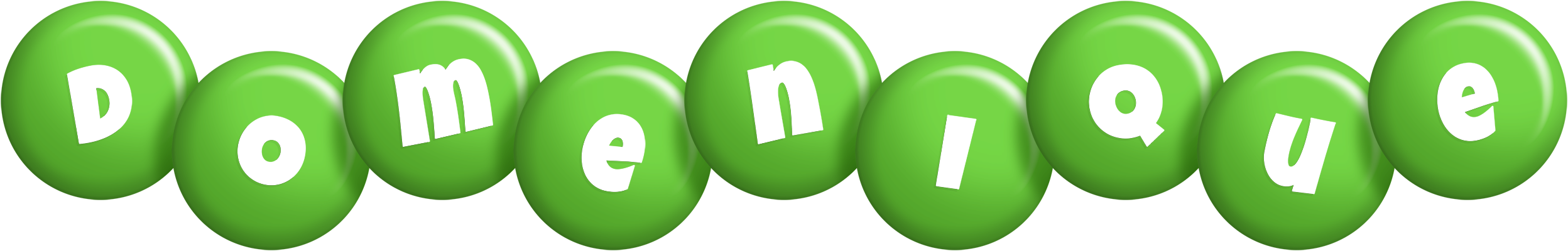 Domenique candy-green logo