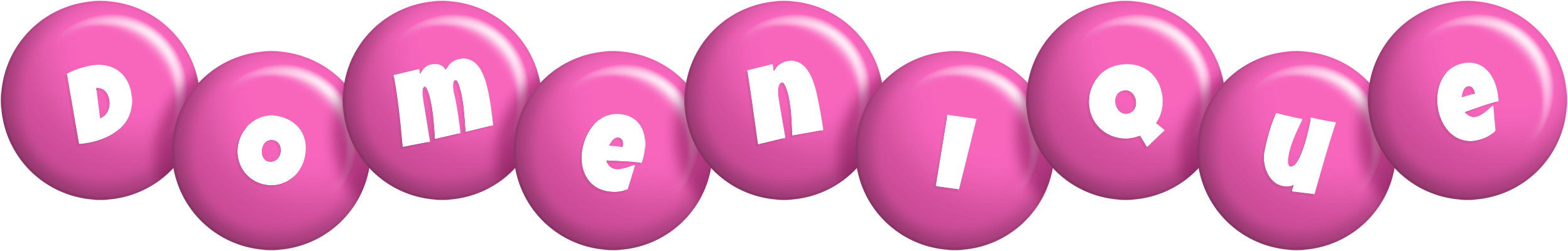 Domenique candy-pink logo
