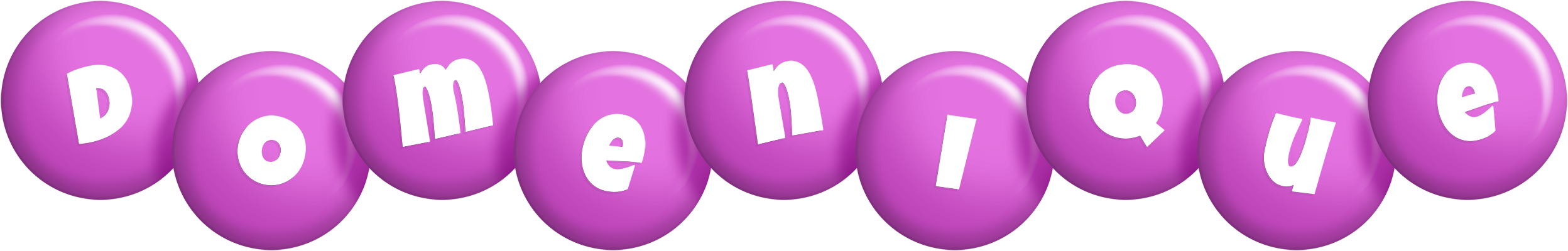 Domenique candy-purple logo