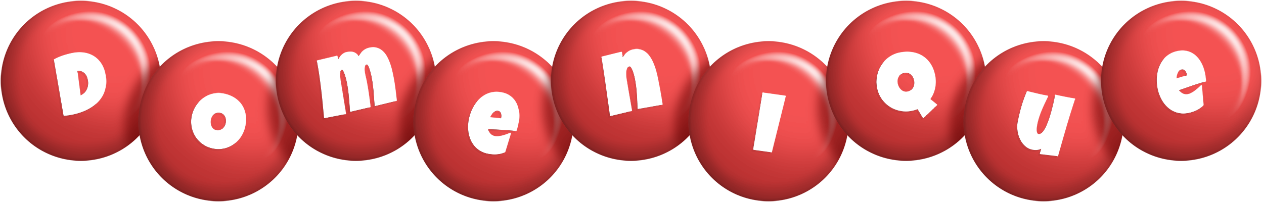 Domenique candy-red logo