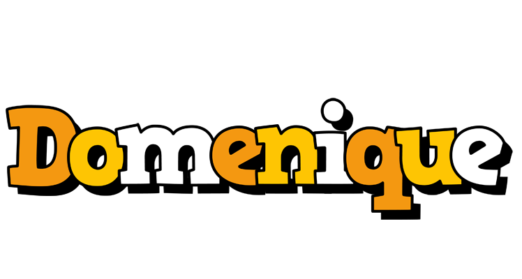 Domenique cartoon logo