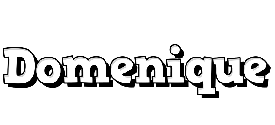 Domenique snowing logo