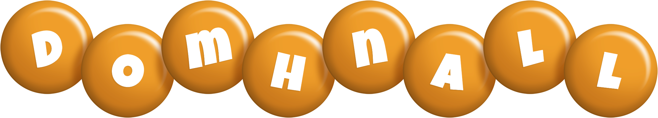 Domhnall candy-orange logo