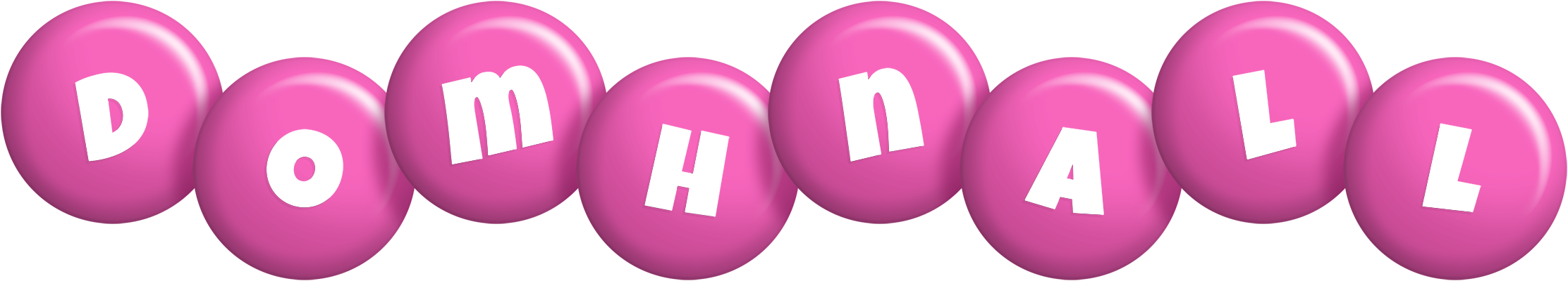Domhnall candy-pink logo