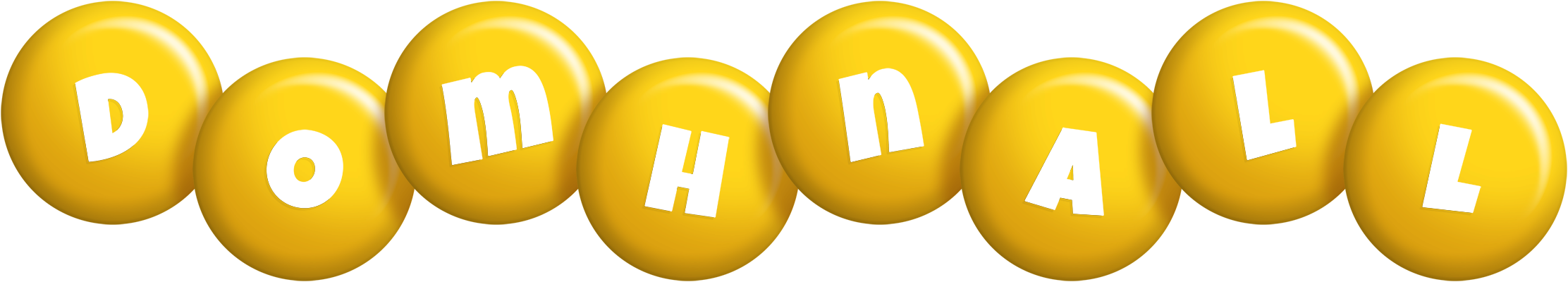 Domhnall candy-yellow logo