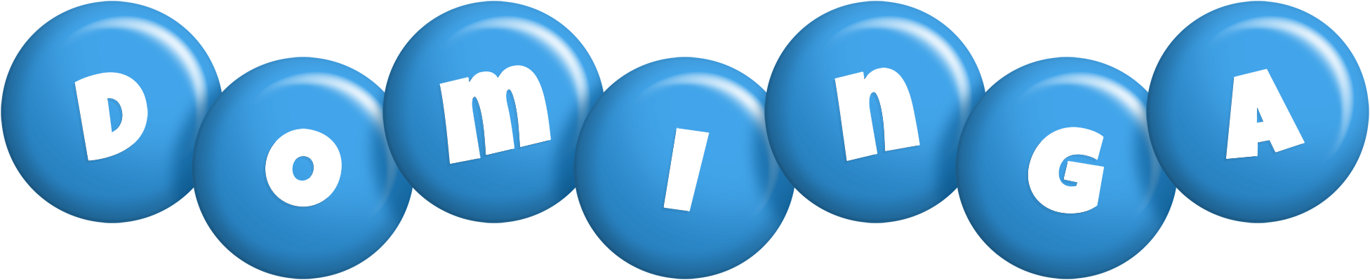 Dominga candy-blue logo