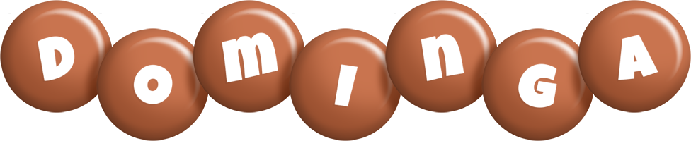 Dominga candy-brown logo
