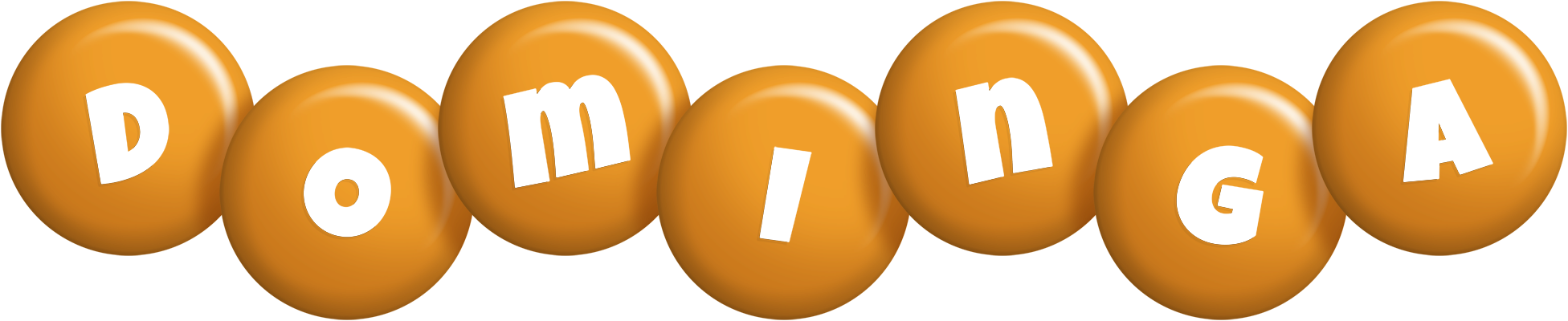 Dominga candy-orange logo