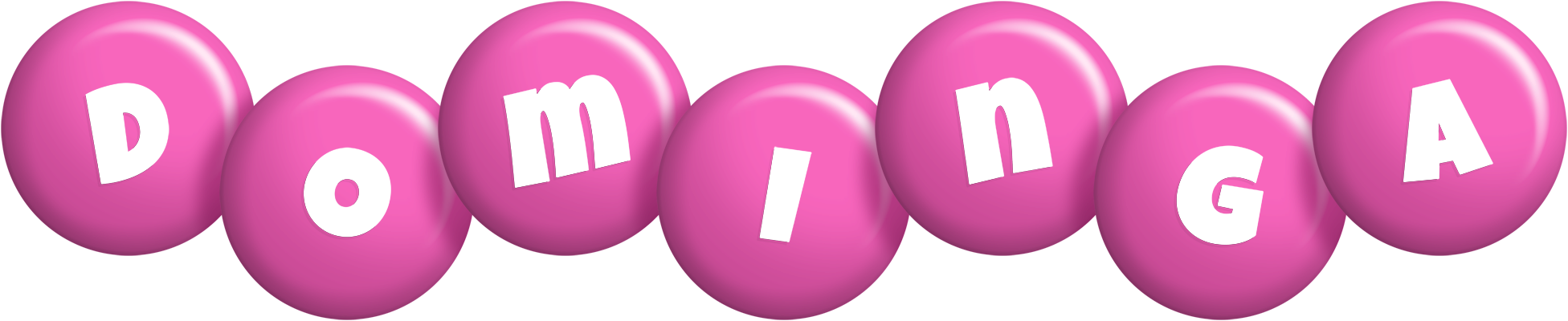 Dominga candy-pink logo