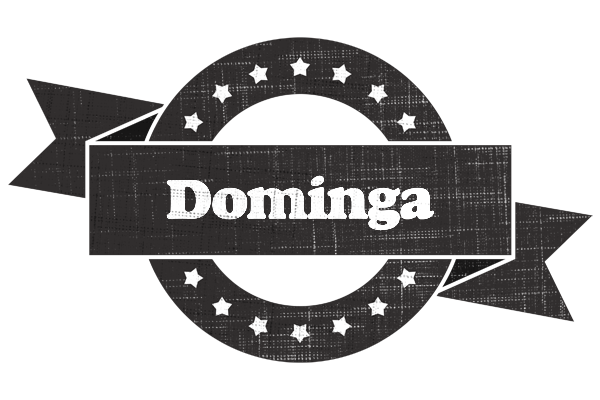 Dominga grunge logo