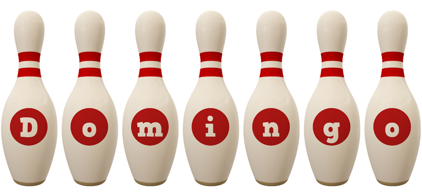 Domingo bowling-pin logo