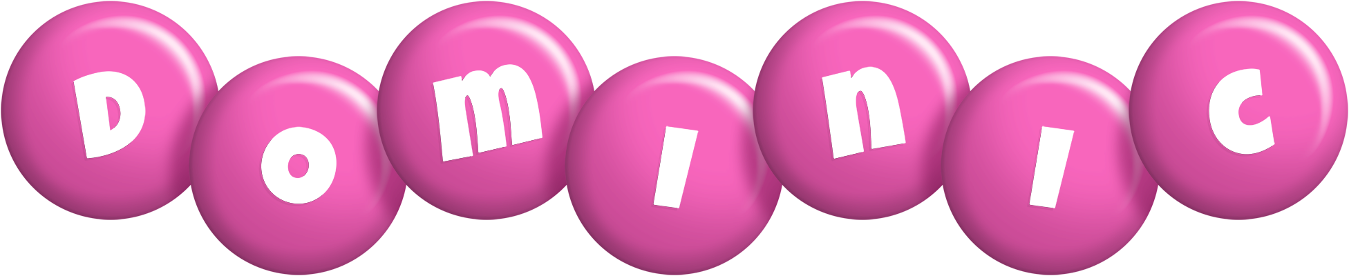 Dominic candy-pink logo