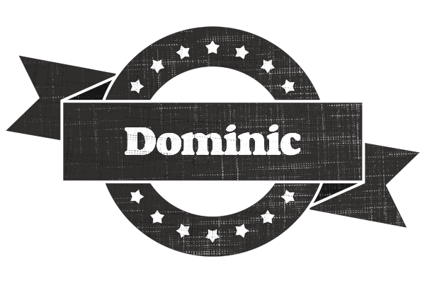 Dominic grunge logo