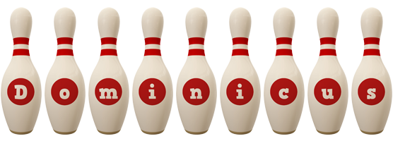 Dominicus bowling-pin logo