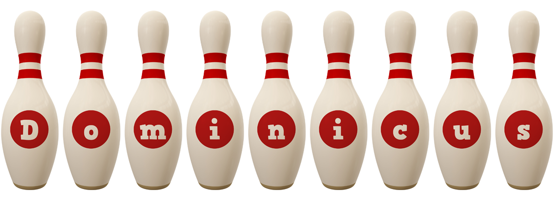 Dominicus bowling-pin logo