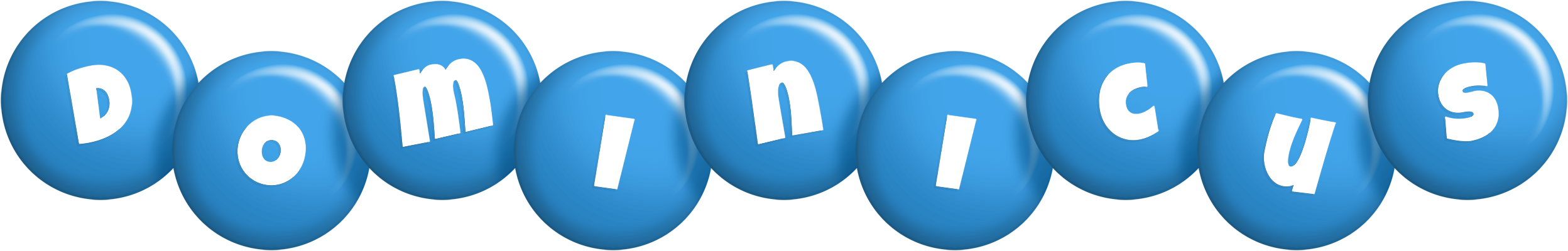 Dominicus candy-blue logo