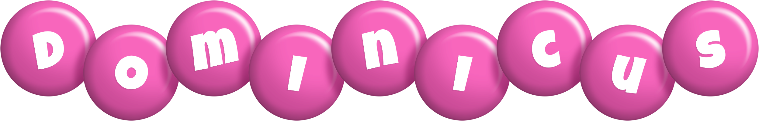 Dominicus candy-pink logo