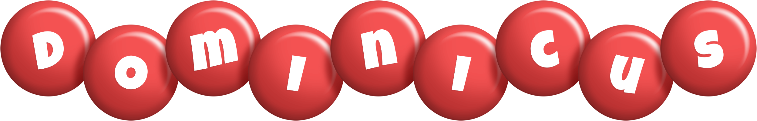 Dominicus candy-red logo