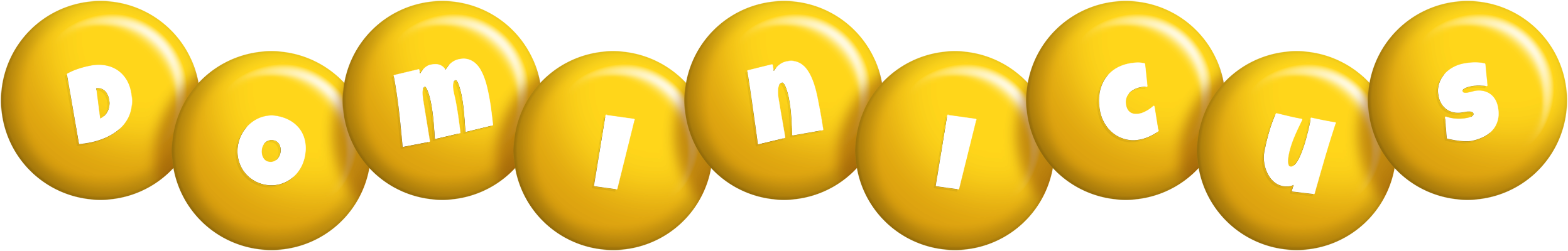 Dominicus candy-yellow logo