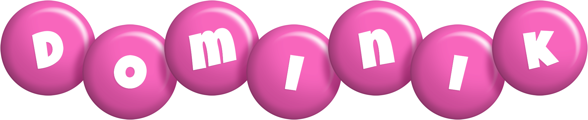 Dominik candy-pink logo