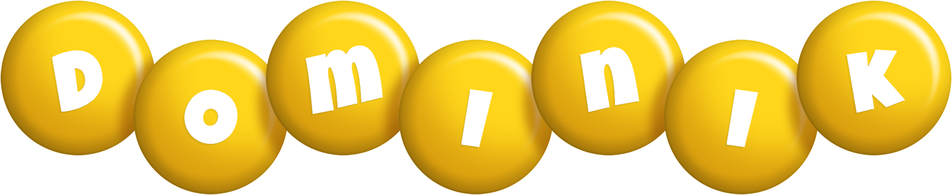 Dominik candy-yellow logo
