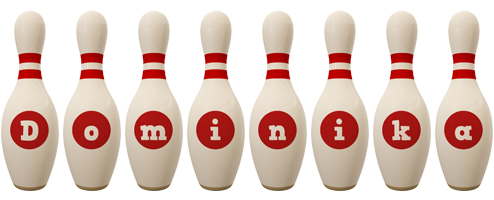 Dominika bowling-pin logo