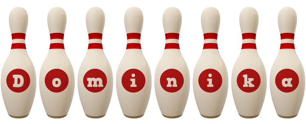 Dominika bowling-pin logo