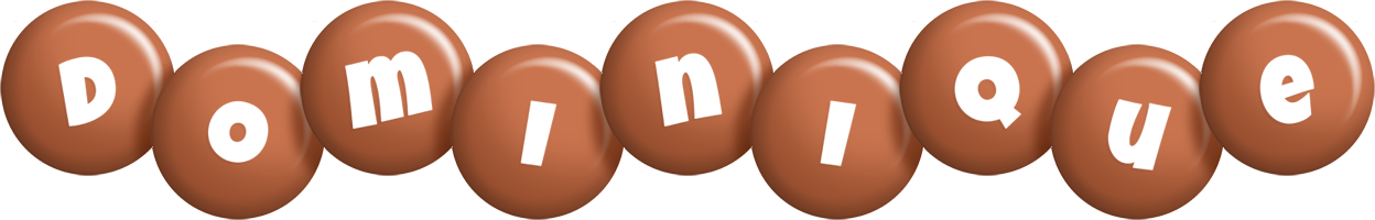 Dominique candy-brown logo