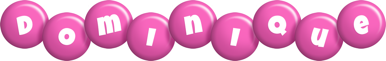 Dominique candy-pink logo