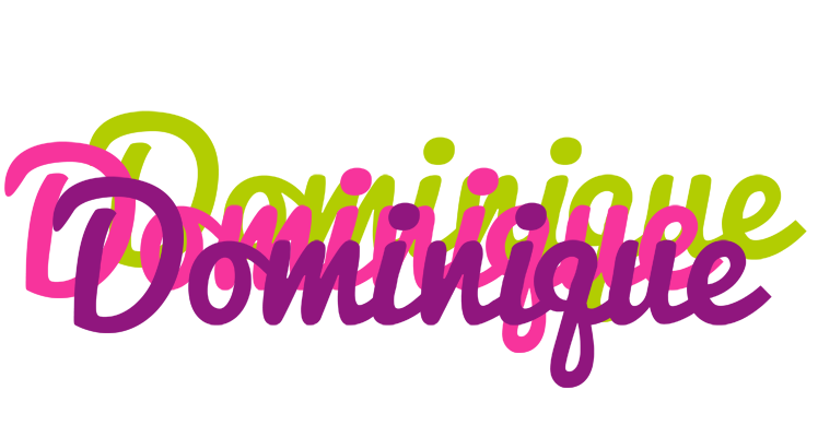 Dominique flowers logo