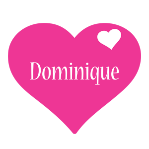 Dominique love-heart logo