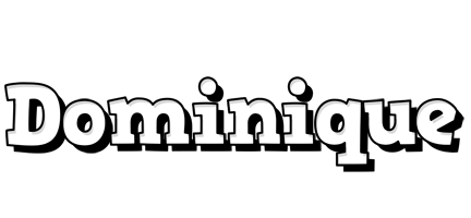 Dominique snowing logo