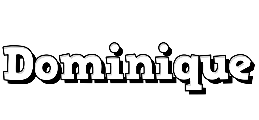 Dominique snowing logo