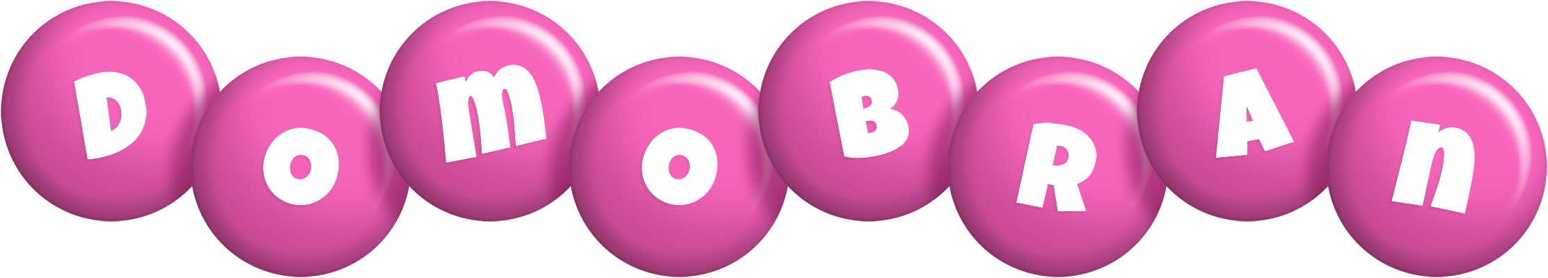 Domobran candy-pink logo